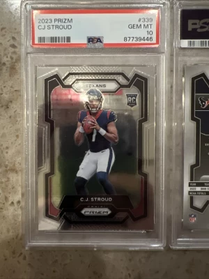 2023 Panini Prizm CJ Stroud RC PSA 10 front